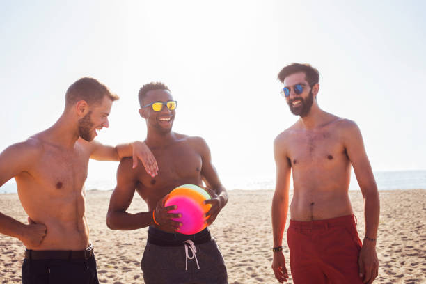 istock Volleyball with friends at the beach 1001358444