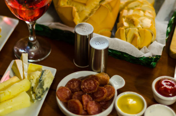 istock Set with different appetizers in small portions, healthy and delicious snacks 1001365934