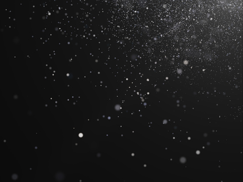 Textura de nieve en fondo negro para recubrimiento photo