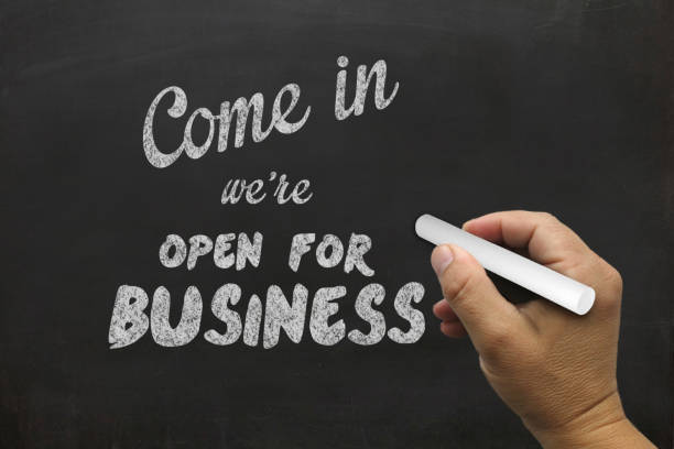 istock Small business open sign blackboard 1001394180