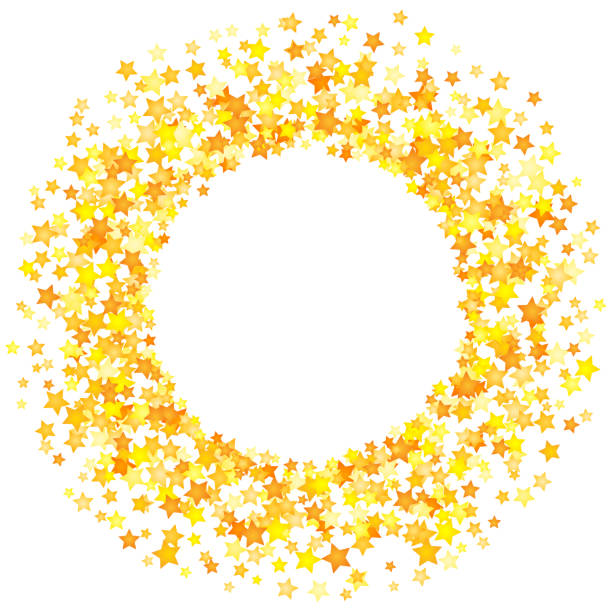 ilustraciones, imágenes clip art, dibujos animados e iconos de stock de vector amarillo estrellas elemento de fondo en estilo plano - bazaar abstract yellow multi colored