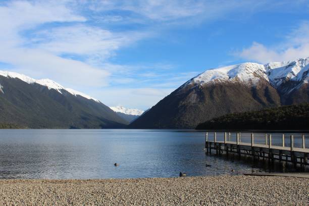 istock Walking along Lake Rotoiti 1001402058