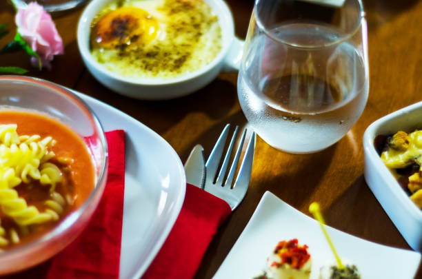 istock tasty and nutritious tomato soup with fresh pasta, dietary meal 1001405794