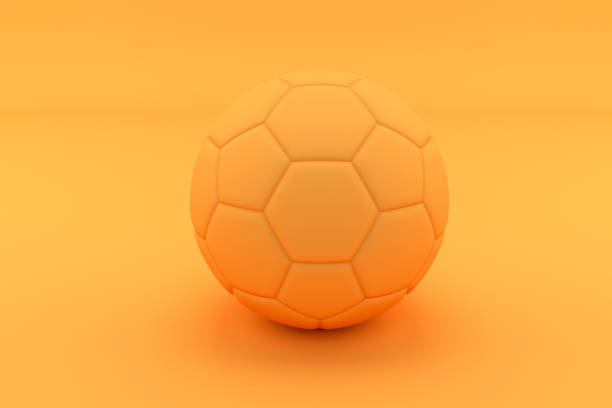 istock Soccer ball in one tone color. 1001410082