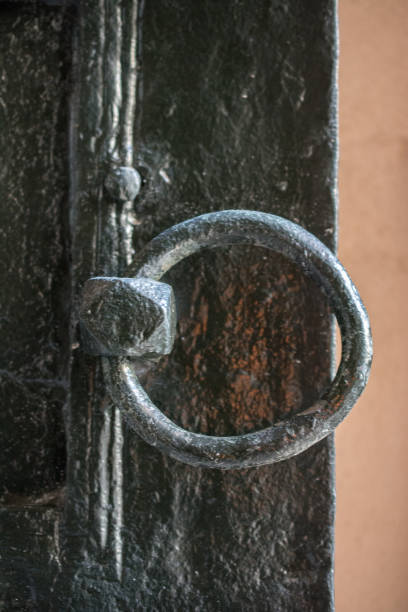 istock Old Handmade ottoman metal door handle 1001422310