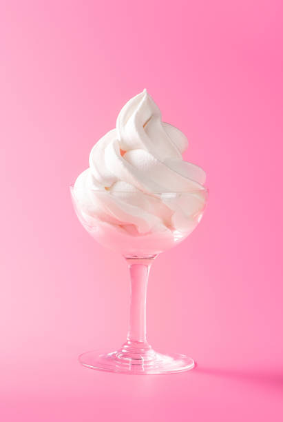 istock Soft serve ice cream isolated with colored background, copy space(text space), blank for text, vanilla flavours 1001455938