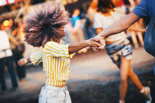 istock Friends dancing at a concert. 1001466092