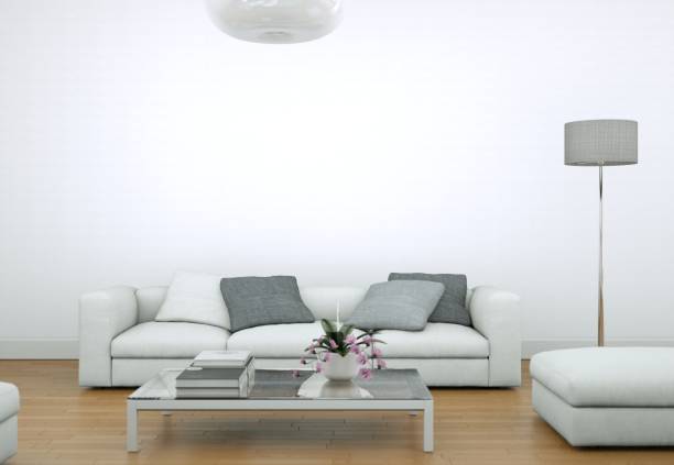 istock Modern bright living room interior design with sofa 1001467254