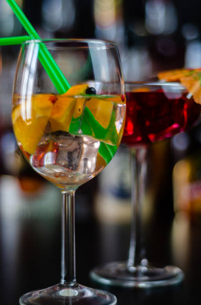 istock fresh and refreshing cocktails based on gin, a distinctive herbal flavor, 1001470180