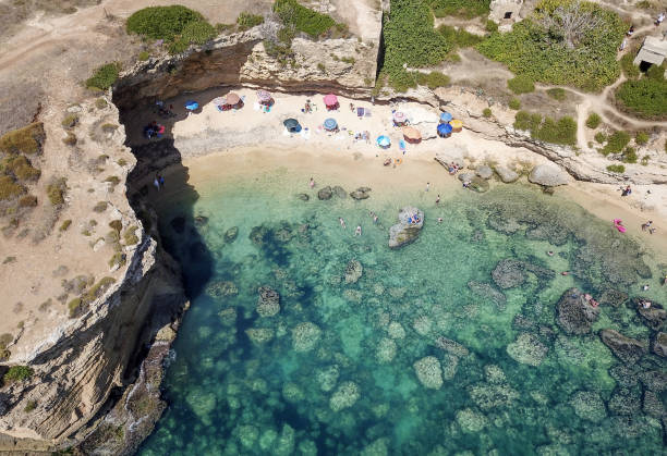 istock Aerial View of a beautyful Sandy Beach 1001473434