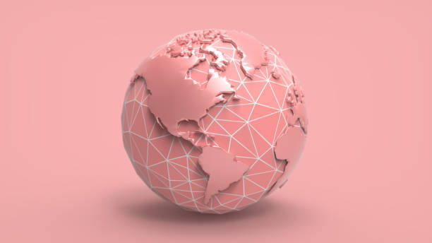 istock 3D cartoon globe illustration on pastel BG 1001475770