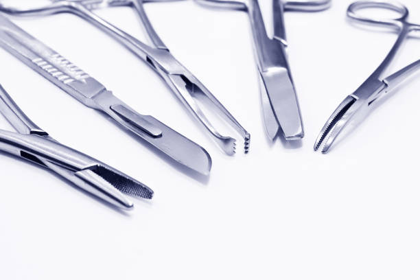 istock Surgical Instruments Isolated on the White Background 1001482562
