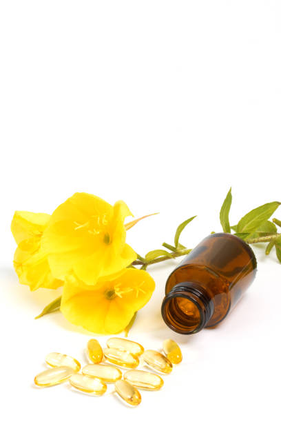 istock gelatin capsules with evening primroses 1001483374