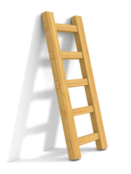 istock staircase on white background. Isolated 3D illustration 1001491614