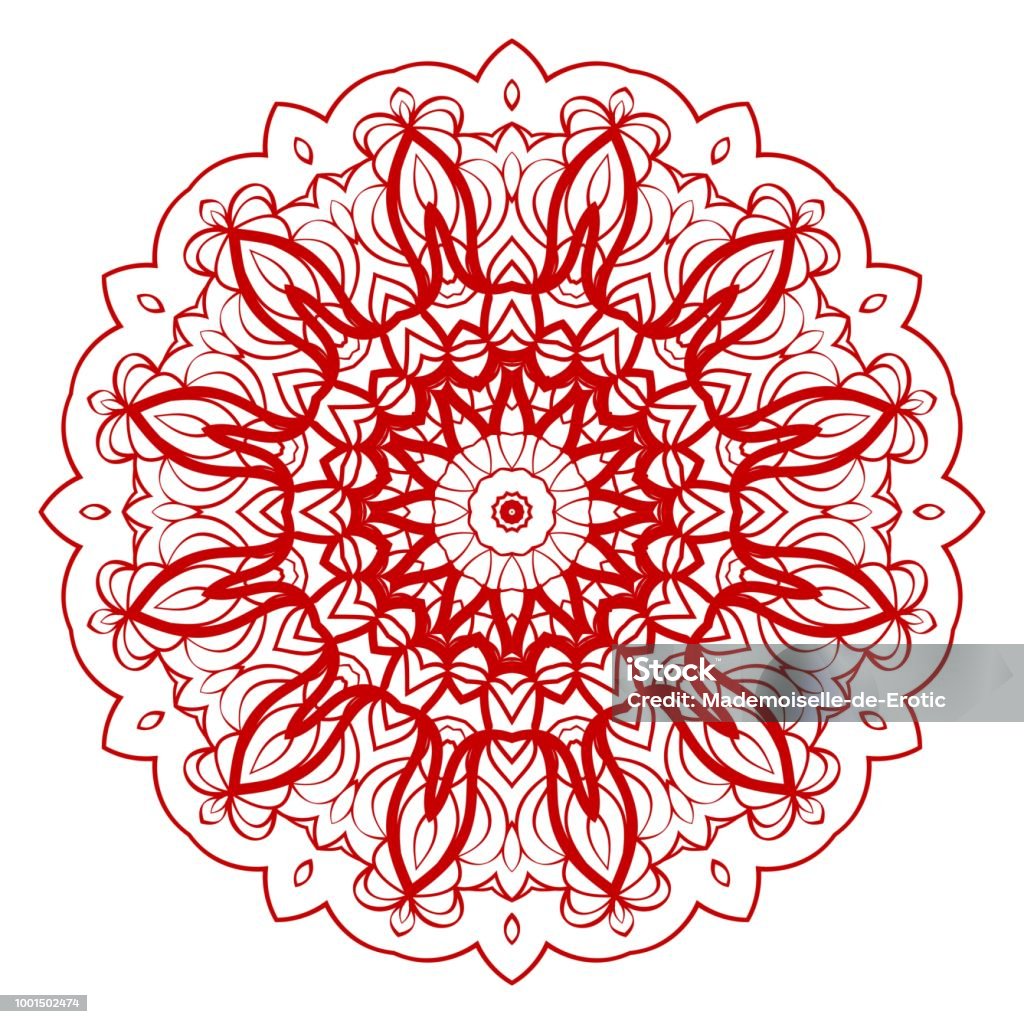 Decorative Mandala Flower Ornament Pattern Vector Tribal Ethnic Arabic  Indian Motif For Fashion Design Wallpaper Invitation Stock Illustration -  Download Image Now - iStock