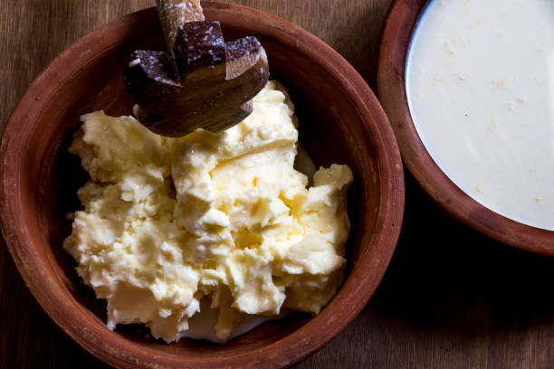 istock Image of white butter make at home from milk and its cream 1001503036