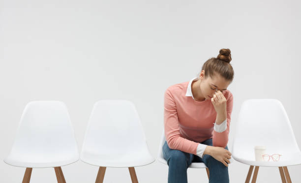 istock Young female student failed exam, sitting in the line afrter failure. Education, school test concept 1001503132