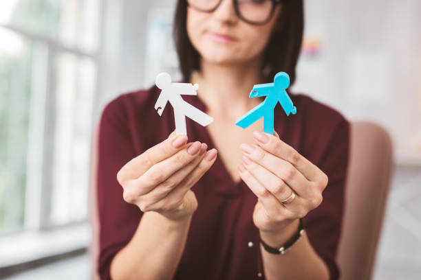 istock Calm woman talking about broken families and giving an example 1001509316