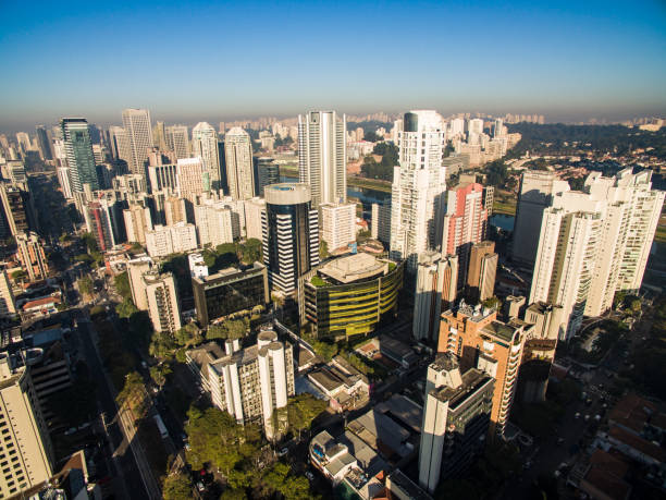 istock Aerial view of big city 1001509342