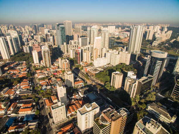 istock Aerial view of big city 1001509382