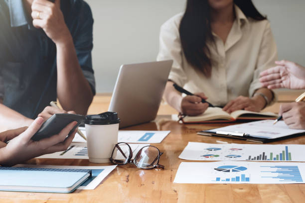 istock Business People Analyzing Statistics Business Documents, Financial Concept 1001516216