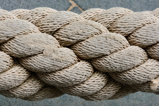 Thick Rope Closeup Texture Of Weaving Stock Photo - Download Image Now -  Abstract, Backgrounds, Close-up - iStock