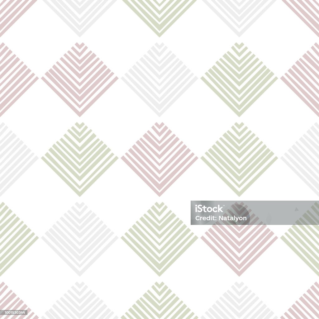 Striped squares on white checkered geometric abstract seamless pattern, vector Striped squares on white checkered geometric abstract seamless pattern, vector background Abstract stock vector