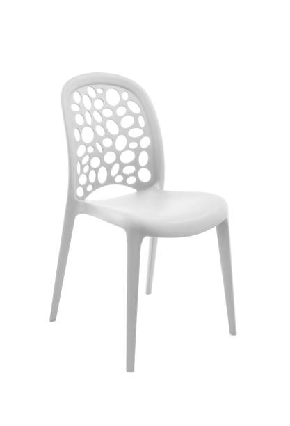 istock White Plastic Cafe Chair on White Background 1001533744