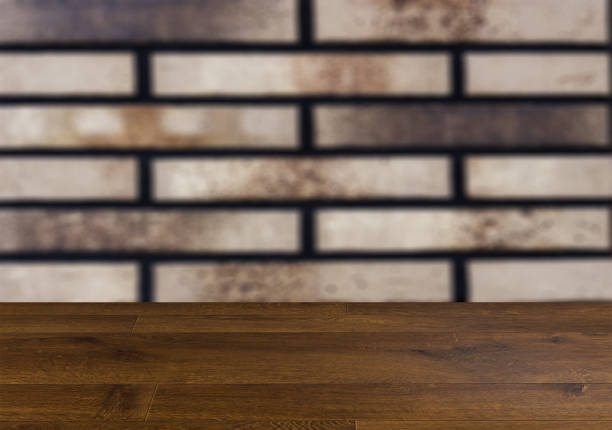 istock Natural flooring. Design background Texture of natural brick 1001551690