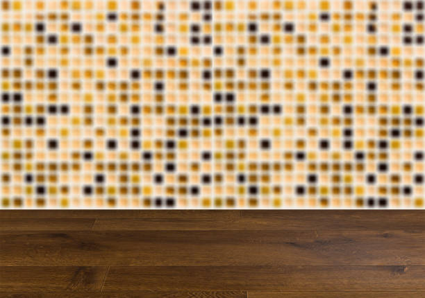 Natural flooring. Design background Mosaic for the bathroom. Textures,