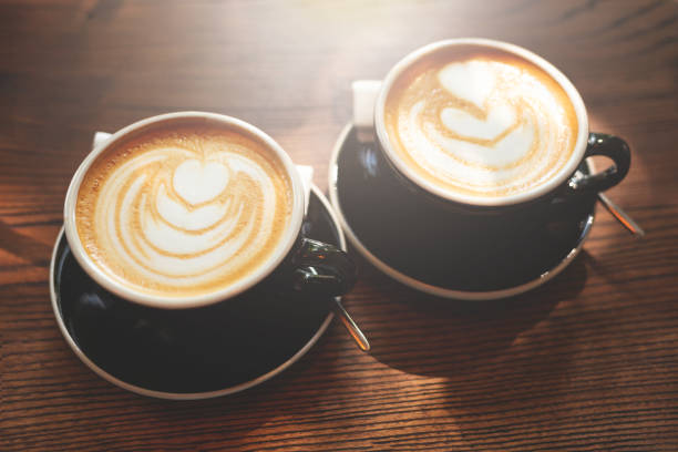 istock Two cups of cappuccino. 1001566610