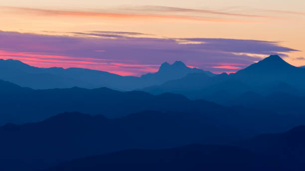 istock Beautiful landscape from a Spanish mountain with sunset light (Serra d Entreperes) 1001580282