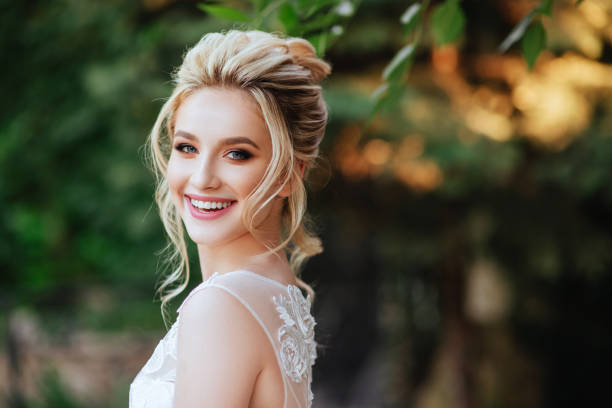 Fashion portrait of a beautiful bride Fashion portrait of a beautiful blonde bride beautiful bride stock pictures, royalty-free photos & images