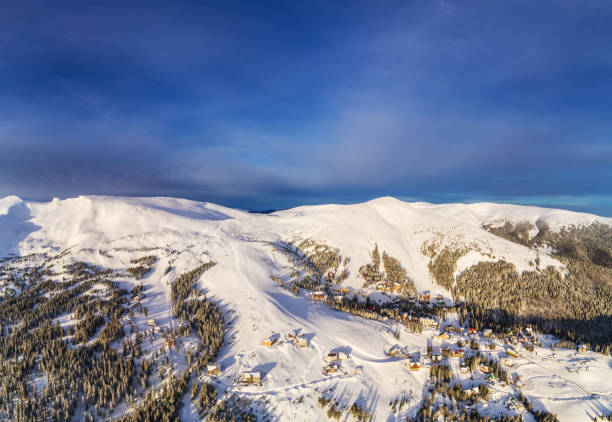 istock Aerial Flight Mountain Clouds Sunrise Beautiful Morning Peaks 1001580804