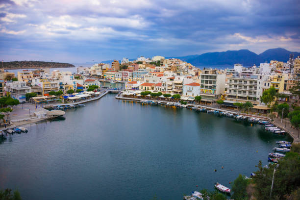 istock Agios Nikolaos town on Crete, Greece 1001588334