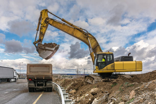 istock Excavator building a road in Spain 1001595580