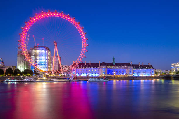 london eye - ferris wheel foto e immagini stock