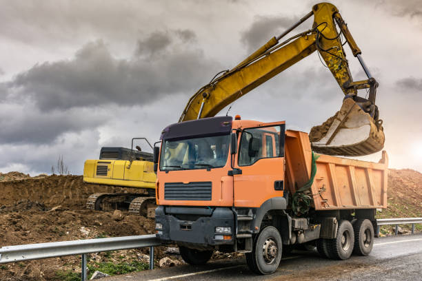 istock Excavator building a road in Spain 1001596516