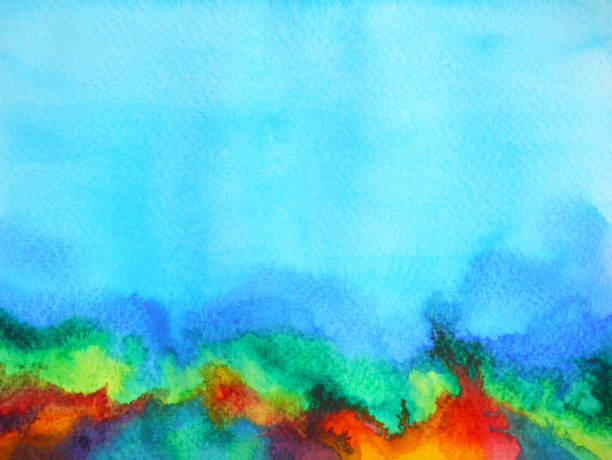 istock abstract art watercolor painting illustration design background hand drawing 1001596594