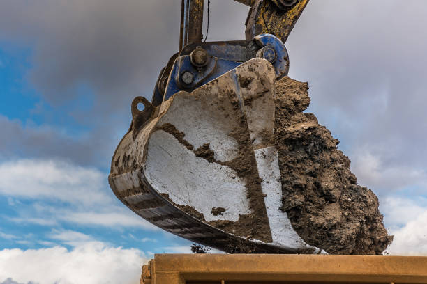 istock Excavator building a road in Spain 1001596878