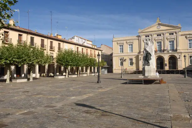Main square of Palencia, Castilla y Leon, Spain