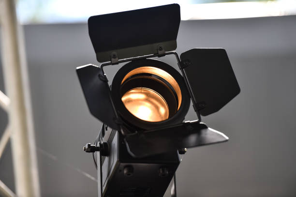 istock Outdoor shot with a professional lighting projector 1001603750