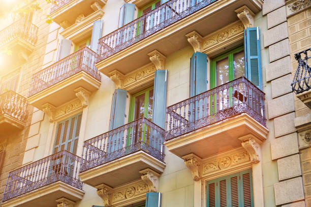 istock Barcelona streets in historic center 1001616252