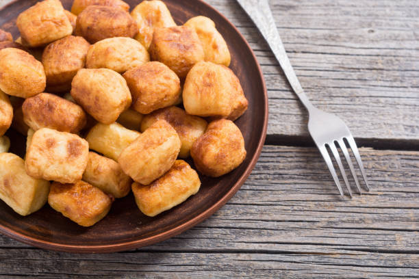 istock Homemade fried potatoes gnocchi 1001621620