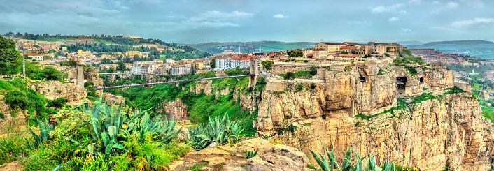 Panorama of Constantine in Algeria, North Africa