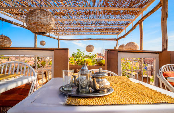 istock Traditional Moroccan mint tea in Marrakech, Morocco 1001635758