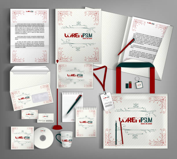 Corporate Identity set. Beautiful abstract business set statione vector art illustration