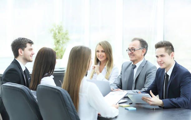 istock business team at a meeting in the office 1001673436