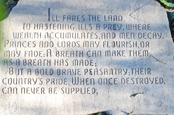 istock The spoken word written in the rocks. 1001684070