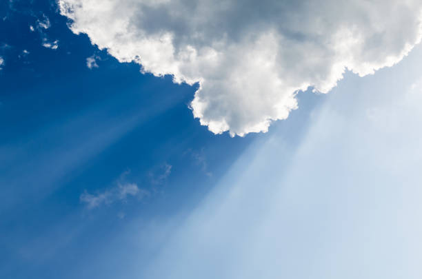 istock Beautiful clouds with sunlight against the blue sky 1001697050